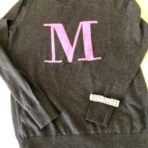 Old Navy Monogram sweater